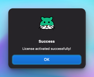 Hamster Pro - License Success